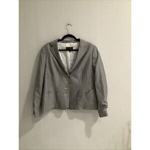 Escada  Blazer Women's Size 44 BLACK /WHITE PLAID